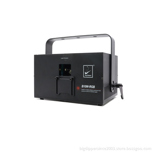 Big Dipper New Arrival 10W Laser With 30K PPS Scanner and DMX/ Auto/ Sound/ DMX/ ILDA / PC contro for project